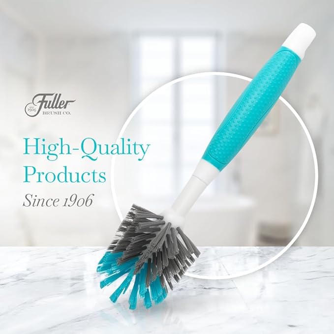Fuller Brush Premium Dishwash Brush – Heavy-Duty Kitchen Cleaning Brush with Ergonomic Handle & Non-Scratch Bristles – Ideal for Scrubbing Dishes, Pots, Pans, Sink, and Cookware