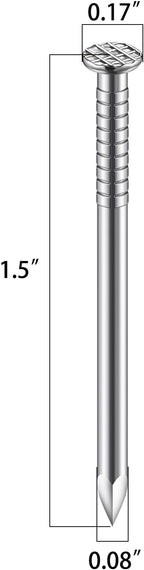 (160 pcs)1-1/2 inch Stainless Steel 304 Nails, Hanging Nails, Wall Nails, Dowels, Long Nails