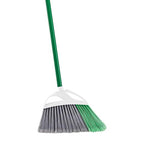 Libman Commercial 205 Large Precision Angle Broom, Steel Handle, 13" Wide, Green and White (Pack of 6)