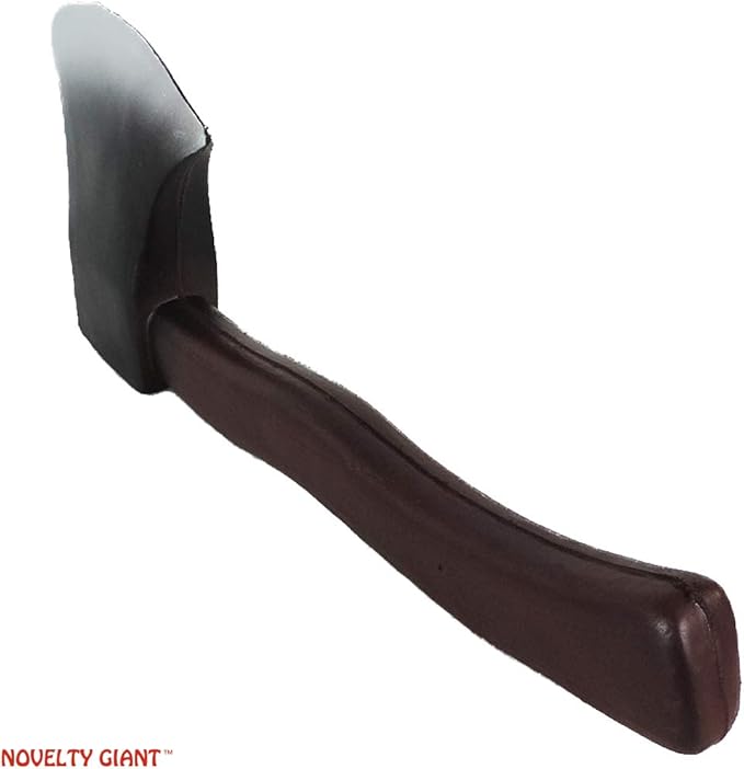 12" High Density Foam Hand Axe Viking Barbarian Theater Prop Brown