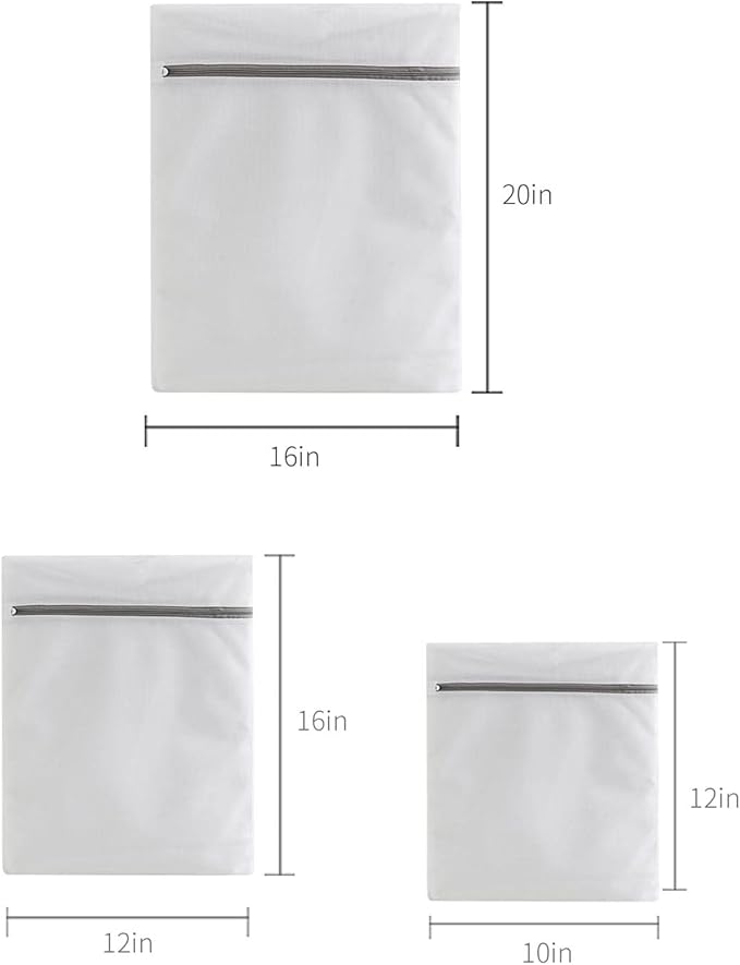 Lingerie Bags for Washing Delicates,Small Fine Mesh Laundry Bags,3Pcs(1 Large,1 Medium,1 Small)