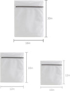 Lingerie Bags for Washing Delicates,Small Fine Mesh Laundry Bags,3Pcs(1 Large,1 Medium,1 Small)