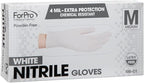 ForPro Disposable Nitrile Gloves, Chemical Resistant, Powder-Free, Latex-Free, Non-Sterile, Food Safe, 4 Mil