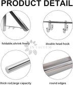 IN VACUUM Drying Racks for Laundry Foldable, Retractable Clothes Folding Indoor, Aluminium, Home Storage Organizer Wall Hanger for Clothes (1 Racks, Silver)