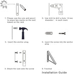 IN VACUUM Clothes Drying Rack Folding Indoor, Folding Drying Racks for Laundry Room Closet Storage Organization, Aluminum, Easy Installation (2 Racks with Rod, Sliver)