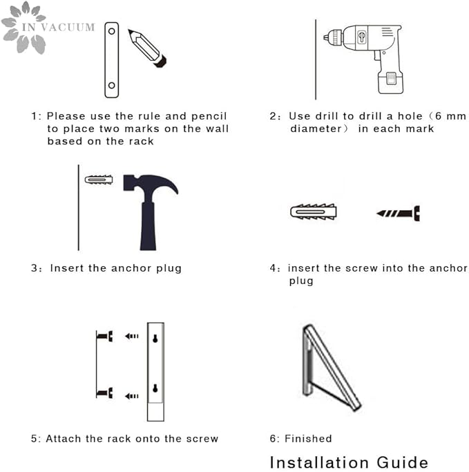 IN VACUUM Clothes Drying Rack, Laundry Racks for Drying Clothes, Wall Mounted Retractable Clothes Hanger for Laundry Room, Garage, Indoor & Outdoor Use, Aluminum (1 Racks, Black)