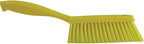 Vikan 45876 Bench Cleaning Brush, Polypropylene/Polyester Soft Bristle Dustpan Brush & Sweeper With Handle, 14-Inch, Yellow