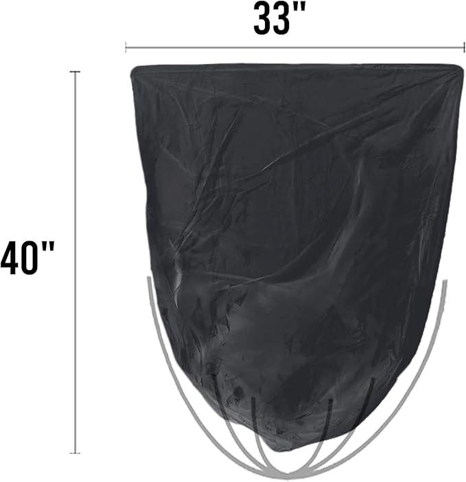 33 Gallon Trash Bags, 125 Count, Black Garbage bags, Multi-purpose Trash Can Bin Liners for Home Commercial, Outdoor, Construction, Industrial, Janitorial, Municipal, Lawn, Leaf