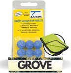 AC-Safe Air Conditioner Pan Cleaner Tablets 6 ct Bundle with Microfiber Auto Cleaning Cloth – Non-Toxic AC Drain Pan & Condensate Line Cleaner - Eliminates Odors for AC and Humidifiers - (2 items)