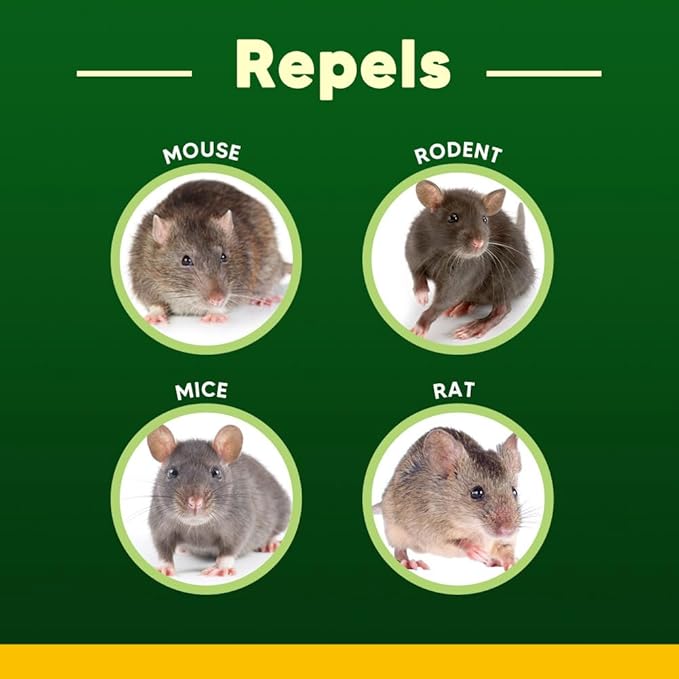 Rodent Repellent Balls Indoor/Outdoor Mice Repellent Indoor, Rat Repellent for Outside, Outdoor Mouse Repellant, Peppermint Balls for Rodents, Rat Repeller for Car Engines 10P