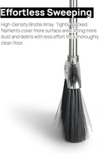 Indoor Soft Bristles Sweeping Broom,Long Handle Kitchen Angle Broom for Floor Cleaning Home Office Hardwood