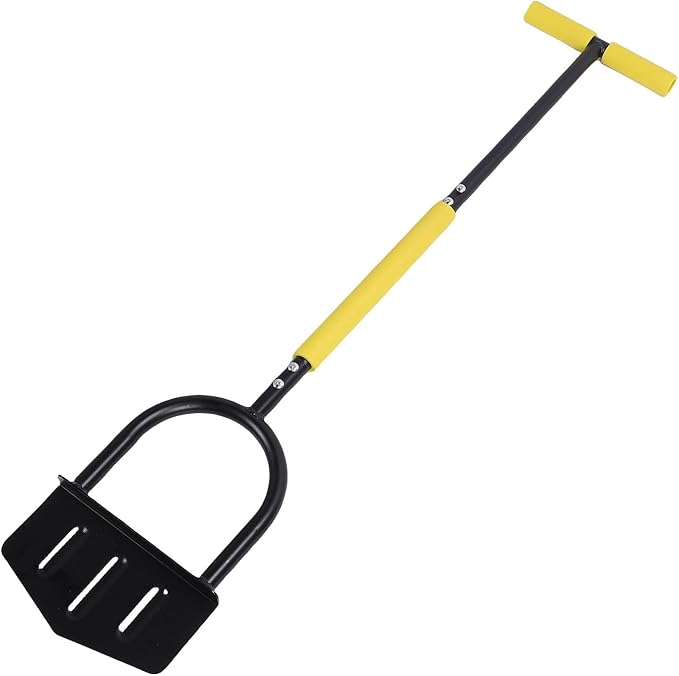 Sturdy Stainless Steel Edger Lawn Tool with T Handle for Precise Lawn Edging - Half Moon Design for Garden, Flower Bed, Sidewalk, Driveway