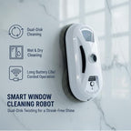 Automatic Window Cleaning Robot: Window Cleaner Robot Inside/Outside with 2800Pa Suction, Edge Detection & Anti-Drop Protection - Remote Control for Glass Mirror Washing