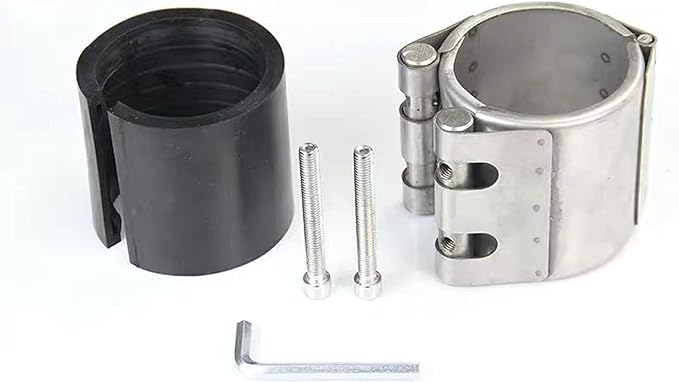 Pipe Repair clamp,Leak Sealer,Emergency Pipe Repair Kit for Plastic and Metal Pipes (106mm-112mm/4 inch)