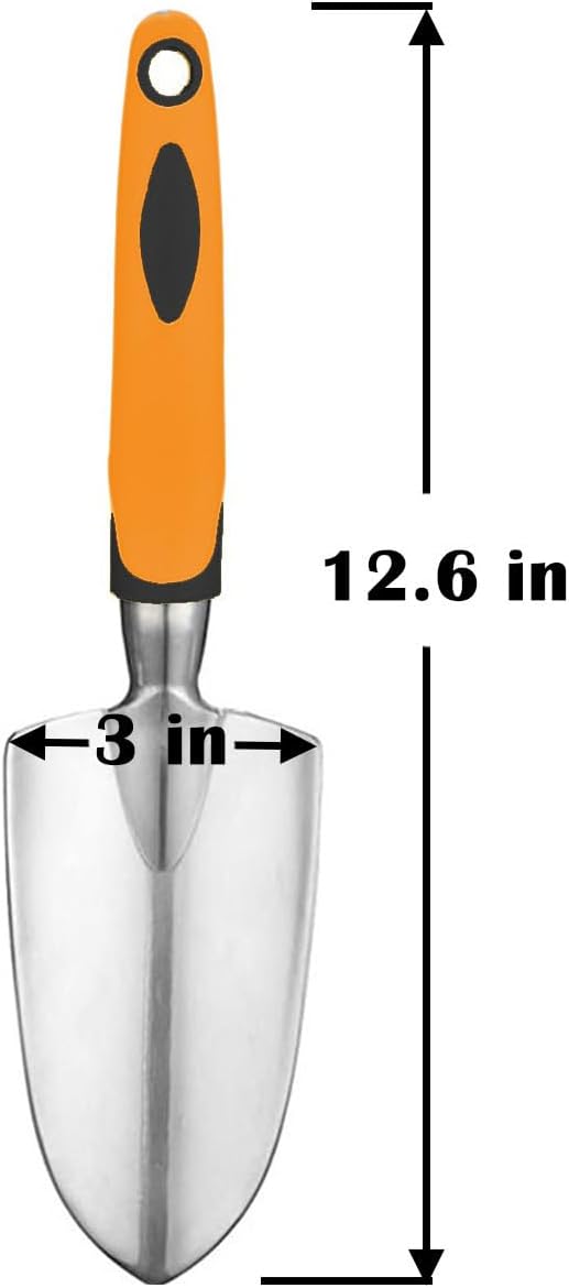 Garden Tool Shovel for Digging Gardening Trowel for Lawn Planting Alloy Spade Plastic Handle Anti Slippery