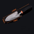 Garden Tool Shovel for Digging Gardening Trowel for Lawn Planting Stainless Steel Spade Rubber Handle Anti Slippery
