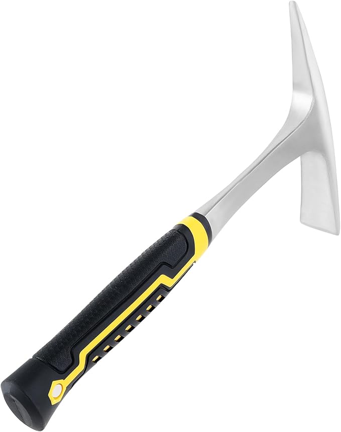 2 Pack 30oz Weeding Mattock Hoe, Small Rock Pick Axe with A Pointed Head and Pick Axes for Digging, Mining, Carpenters, Geologists