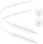 2PCS Washing Machine Cleaning Brush,Rolling Washing Machine Cleaning Brush,Washing Machine Cleaner Front Loader,Washing Machine Cleaning Tools with Storage Hook(23.23x5.51x1.38inch)