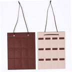 Alipis Felt Sunglasses Organizer Hanging Bag Wall Pocket Storage Pouch 30x40cm Small Camel Eyewear Holder for Door and Wall Hanging