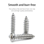 M3 M4 M5 M6 Wood Screws Assortment Kit 450Pcs,304 Stainless Steel Self-Tapping Screws Set,Phillips Drive Sheet Metal Screws,Countersunk Flat Head Assorted Screws,Self Tapping Screws for Metal