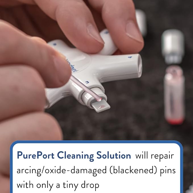 Refill Kit Cleaning Multi-Tool (Sold Separately) | 2X Bottles Cleaning Solution, 6X AirSquares Cleaning Putty | Clean Repair & Restore Lightning Cables & Connectors