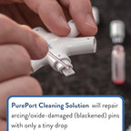 Refill Kit Cleaning Multi-Tool (Sold Separately) | 2X Bottles Cleaning Solution, 6X AirSquares Cleaning Putty | Clean Repair & Restore Lightning Cables & Connectors