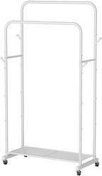 Golpart Clothes Garment Coat Rack Drying Clothing Racks Metal Freestanding for Hanging Clothes Portable Closet for Laundry Bedroom White