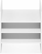 Furinno Cubicle Cube Insert, 3-Shelf Cube Organizer, 3-Tier Shelf Accessory, Fits into Furinno Triple Thick Cubes, IKEA Kallax, for Organizers and Storage, White