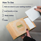 Sheets Laundry Club - Liquidless Laundry Detergent Sheets, 100 Loads - Fresh Linen Scent, Eco-Friendly, Quick-Dissolving Formula, Hypoallergenic, Septic Safe, Plastic-Free Packaging - 50 Sheets