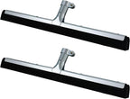 Lasnten 2pcs Double Foam Floor Squeegee for Concrete Industrial Floor Scrubber Stainless Steel Cleaning Squeegee with Rubber Heavy Duty Broom EVA Foam Blade for Garage Window Pool (22 Inch)
