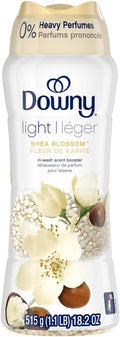 Downy Light Laundry Scent Booster Beads for Washer, Shea Blossom, 18.2 oz, with No Heavy Perfumes