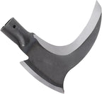 Grass Sickle, Manganese Steel Portable Held Sickle Tool Grass Lawn Gardening Farming Weed Remover Scythe Blade Cutter Grafting Knife for Outdoor Gardening, Clearing Vines (Single Cutter Head)