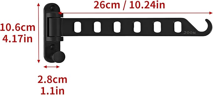 Laundry Drying Rack Wall Mounted Clothes Drying Rack Clothes Hanger Coat Hanger Garment Hooks Metal Clothes Hooks Black