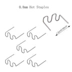 1000PCS Welding Rods Hot Staples Plastic Repair Machine Welding Staples for Hot Stapler Repair Car Bumpers Machine Dashboards Lamp Holders Daily Plastics Supplies Plastics Rings 0.8mm 0.6mm Staple