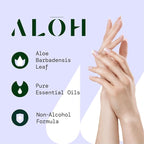 ALŌH Peppermint Eucalyptus + Aloe Sanitizing Hand Wipes - Clean Hands, Clear Mind On The Go Sanitizer for Kids and Adults - Travel Size 3 Pack 20ct Wipes (60 Wipes)
