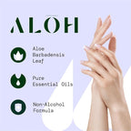 ALŌH Skin - Softening Sanitizing Hand Wipes - Peppermint Eucalyptus + Aloe (4 Boxes of 20 Individually Wrapped Wipes (80 wipes))
