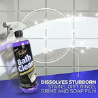 Fuller Brush Bath Clean – 24 oz Bathroom Cleaner Bottle with Spray– Dissolves Soap Scum, Hard Water Stains & Mineral Build-Up – For Sinks, Showers & Tubs – Pack of 1