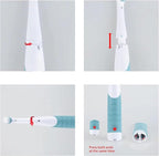 Electric Cleaning Brush with 4 in 1 Multiple Brush Heads, Indoor Household Cordless Motorized Brush for Bathroom Toilet Kitchen Tile Crevice