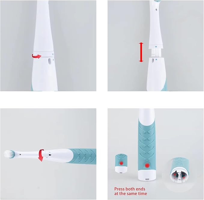 Electric Cleaning Brush with 4 in 1 Multiple Brush Heads, Indoor Household Cordless Motorized Brush for Bathroom Toilet Kitchen Tile Crevice