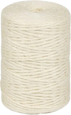 2mm 600ft Colored Natural Jute Twine String for Gift Wrapping Craft Baker Plant Christmas Ribbon Twine Handmade Arts Decoration Thin Packing String Home Decor