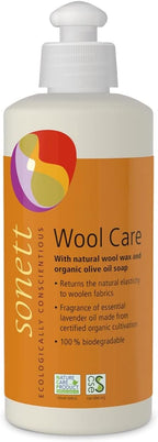 Sonett Organic Wool Care for Restoring Wool and Silk, Returns the natural elasticity to woolen fabrics 10 fl. oz (Pack of 6)