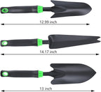 7-Piece Aluminum Alloy Heavy Duty Gardening Tool Set – Rust Proof, Ergonomic Handle, Includes Shovels, Rakes, Hoes & More for Gardening Enthusiasts