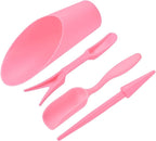 MECCANIXITY Garden Shovel Hand Tools Transplanting Succulent Cultivation Digging Scoops Kits, Pink