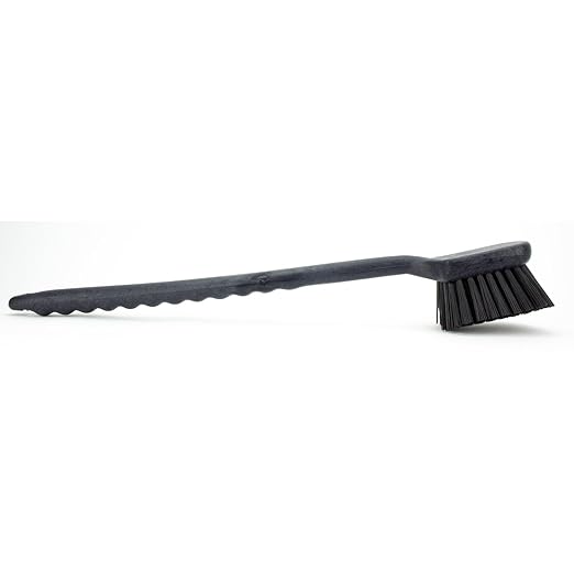 SPARTA 40501EC03 Plastic Large Scrub Brush, Kitchen Brush, Utility Brush With Long Handle For Cleaning, 20 Inches, Black, (Pack of 6)