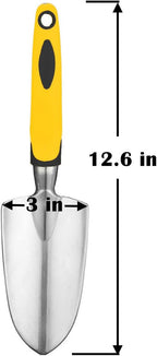 Garden Tool Shovel for Digging Gardening Trowel for Lawn Planting Alloy Spade Plastic Handle Anti Slippery