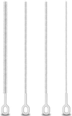Heavy Duty Straw Cleaner Brush - 4 Pack 12.6 Inch Flexible Full-Cover Brushes with Large Handle, Reusable Pipe & Tube Cleaner Set (0.23", 0.31", 0.39", 0.47" Diameters)