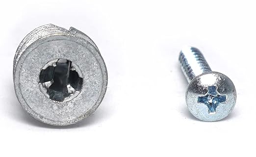 CONFAST Zinc Self-Drilling Drywall/Hollow-Wall Anchor Kit, 200 Pieces (100 Anchors+100 Screws) Includes #8 Anchors with Screws (Metal)