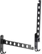 Foldable Drying Rack Clothing Wall Mounted, Metal, Sturdy and Durable, Easy to Install, Multi-Functional, for Outdoor Laundry Room Apartment Camping Trips (Two Pack, Black)