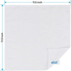 HOMEXCEL White Microfiber Cleaning Cloth, 24 Pack Cleaning Towels for Kitchen, Lint Free, Scratch-Free, Highly Absorbent, and Reusable Cleaning Rags for House, Window and Glass, Cars, 11.5 X11.5 inch