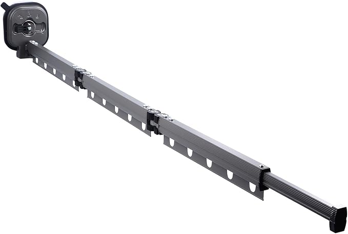 AUNMAS Wall Mounted Clothes Drying Rack, Retractable Clothes Hanger Rack Laundry Organizer Clothesline No Drilling Installation for Balcony Laundry Bathroom(Tri Fold Grey)